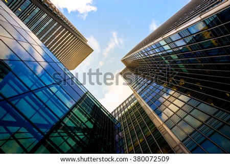 Low Angle View Skyscrapers Shenzhenchina Stock Photo 526689706 ...