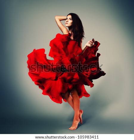 Woman In Red Dress Stock Photos, Images, & Pictures | Shutterstock