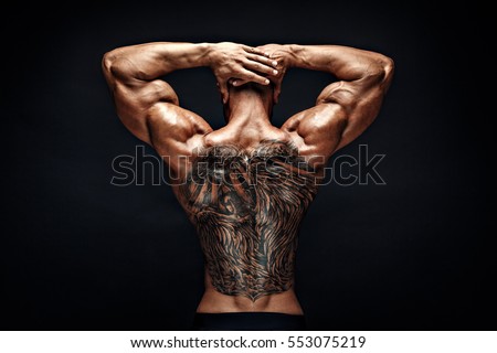 unrecognizable muscular man tattoo on back stock photo 553075234 unrecognizable muscular man tattoo on back stock photo 553075234
