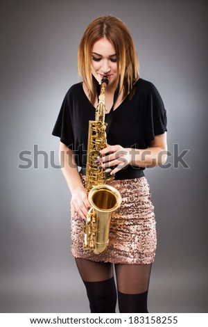 Sexy Saxy Girl Stock Photo 28821412 - Shutterstock