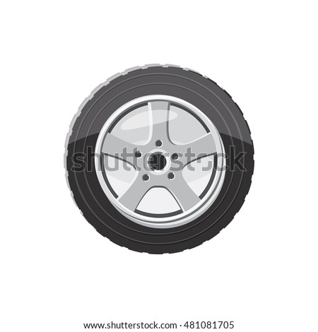 Wheel Tire Transport Service Design Jpeg Stock Vector 76884196 ...