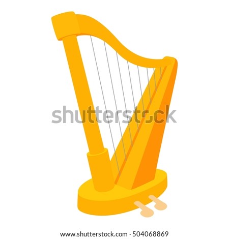 Clip Art Illustration Cartoon Harp Stock Illustration 99205652