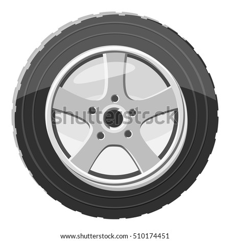 Wheel Tire Transport Service Design Jpeg Stock Vector 76884196 ...