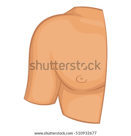 Human Shoulder Icon Cartoon Illustration Human Stock Vector 510932677