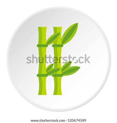 Bamboo icon. Flat illustration of bamboo vector icon for web
