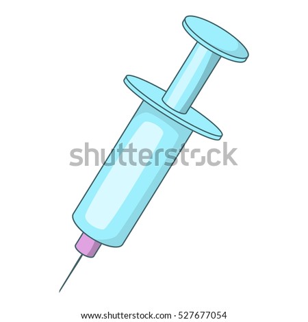 Syringe Icon Cartoon Illustration Syringe Vector Stock Vector 527677054 