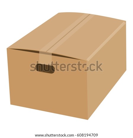 Download Open Box Cardboard Mockup Realistic Illustration Stock Vector 608194286 Shutterstock