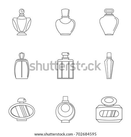 Perfume Bottles Vector Stock Vector 84340534 - Shutterstock