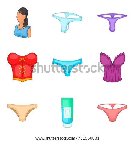 Male Underwear Types Flat Thin Line Stock Vector 436865038 - Shutterstock