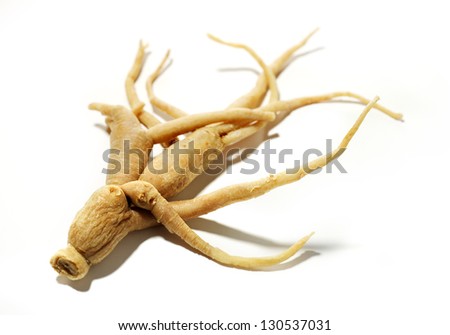 ginseng root isolated