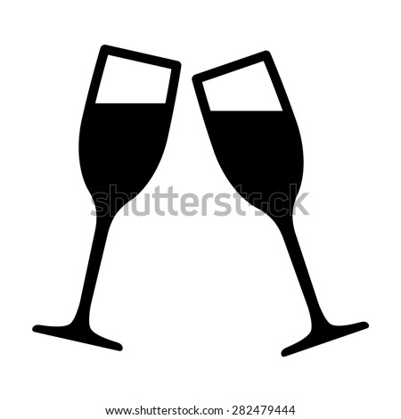 Celebration Toasting New Year Toast Flat Stock Vector 282479444 - Shutterstock