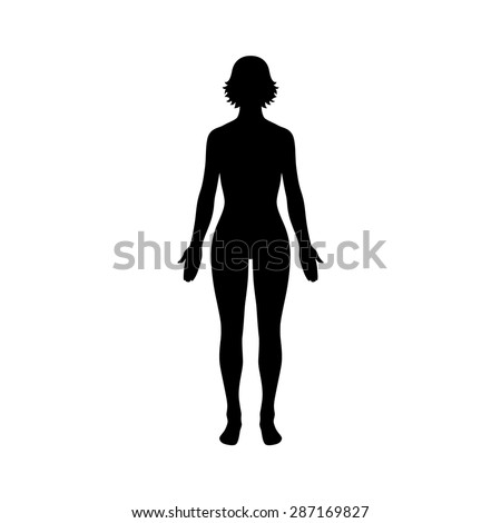 Female Human Body Flat Icon Apps Stock Vector Shutterstock