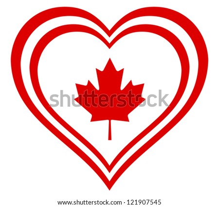 Flag Canada Heart Stock Images, Royalty-Free Images & Vectors ...