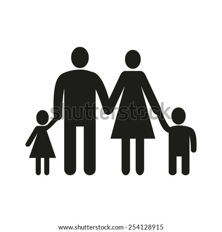 People Symbols Mom Dad Boy Girl Stock Vector 21637705 - Shutterstock