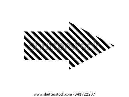 Striped Arrow Arrow Line Background Abstract Stock Vector 341922287 ...