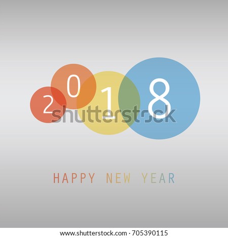 Simple Colorful New Year Card Cover Stock Vector 538023928 ... Simple Colorful New Year Card Cover Stock Vector 538023928 ...