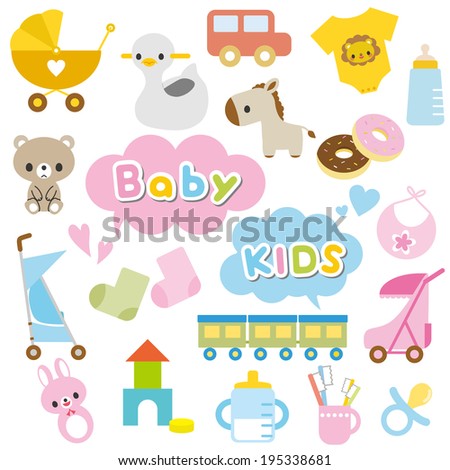 Cartoon Baby Stuff Icon Stock Vector 69296521 - Shutterstock
