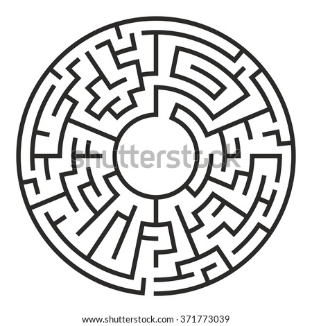 circle vector labyrinth & Stock Vectors Images Images, Puzzle Free Royalty Maze