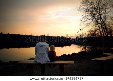 Mother Her Little Daughter Sitting Together Stock Photo 196386737 - Shutterstock