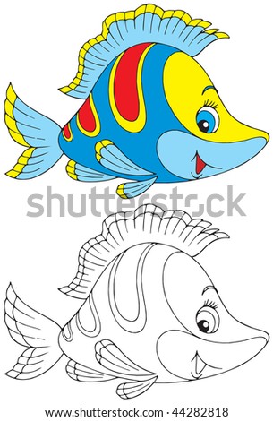 Outline Drawing Of Fish Stock Images, Royalty-Free Images & Vectors