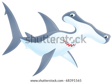 Cartoon Hammerhead Shark Stock Images, Royalty-Free Images & Vectors