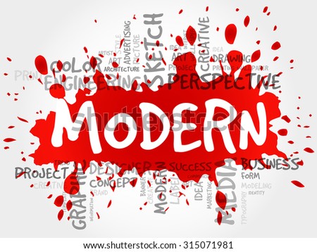 modern word cloud business concept vector de stock315071981