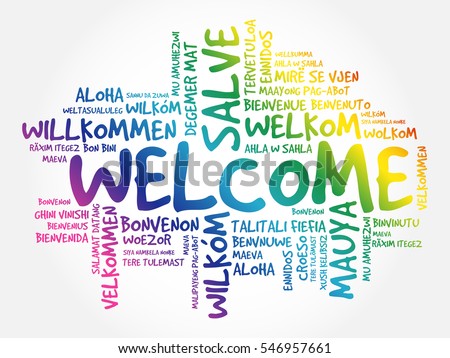 Welcome Word Cloud Different Languages Concept Stock Vector 546957661 ...