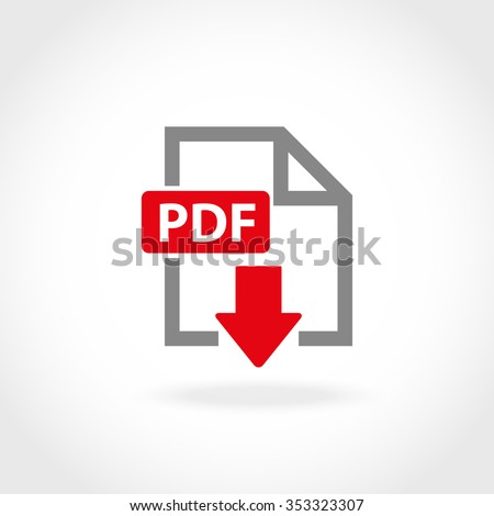 Download Vector Pdf Icon Stock Vector 353323307 - Shutterstock