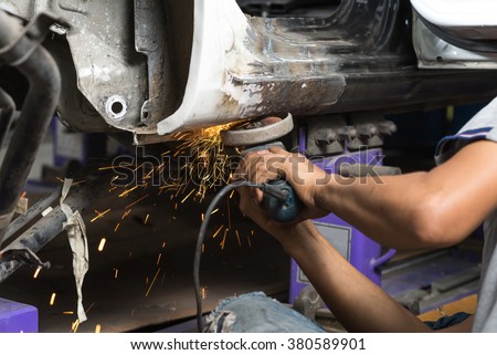 Auto Body Repair Series Fixing Car Stock Photo 426393511 - Shutterstock