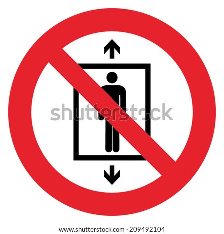 Prohibition Sign NO TRANSPORT PERSONS Stock Vector (Royalty Free ...