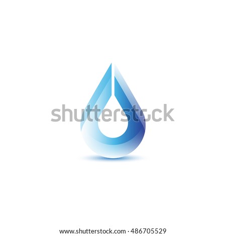Abstract Blue Water Drop On Gray Stock Vector 129456440 - Shutterstock