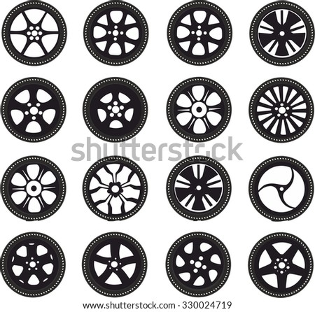 wheels - stock vector