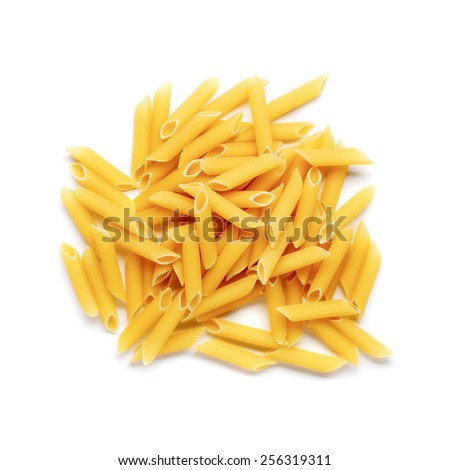 Download Raw Italian Penne Rigate Pasta Isolated Stock Photo ... Yellowimages Mockups