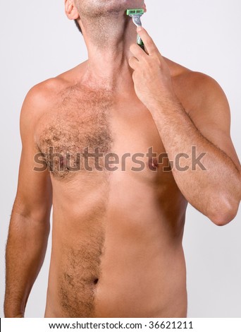 hairy guy shaves very cool women nude