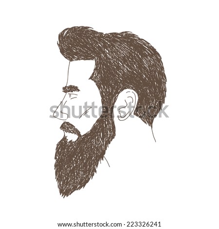 Beard silhouettes Stock Photos, Images, & Pictures | Shutterstock