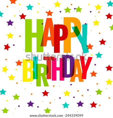 Happy Birthday Firework Stock Vector 77249962 - Shutterstock