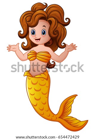  Cartoon  Mermaid  Stock Images Royalty Free Images 