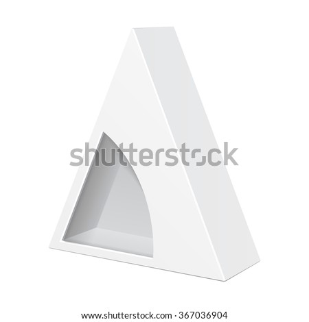 Download White Cardboard Triangle Box Packaging Food Stock Vector ...