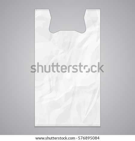 vector t bag shirt Tshirt Disposable Bag Stock Package Plastic White Vector