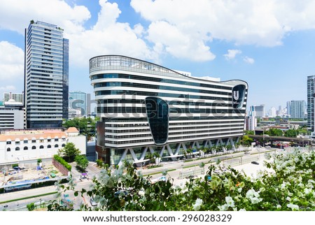 Bangkok, Thailand - May 31, 2015: Unilever House head office building. Unilever is leading consumer products manufacturer in Thailand