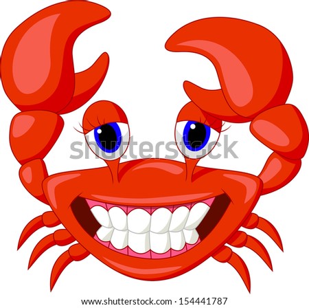 Cute Crab Cartoon Stock Vector (Royalty Free) 154441787 - Shutterstock