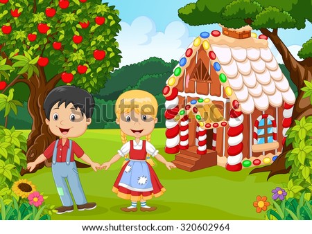 Classic children story. Hansel and Gretel