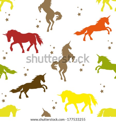 unicorn silhouette stock images royalty free images vectors
