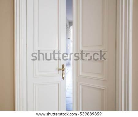 Open White Door Open White Door
