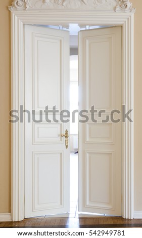 Open White Door Open White Door