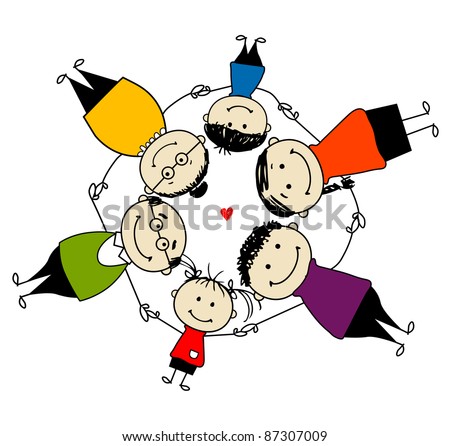 Cartoon family Stock Photos, Images, & Pictures | Shutterstock