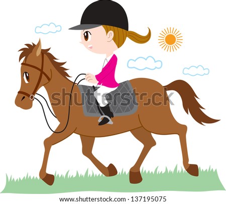 Horse Riding Stock Illustration 166129 - Shutterstock