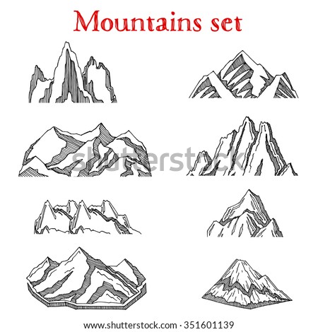 Mountain Sketch Stock Images, Royalty-Free Images & Vectors | Shutterstock