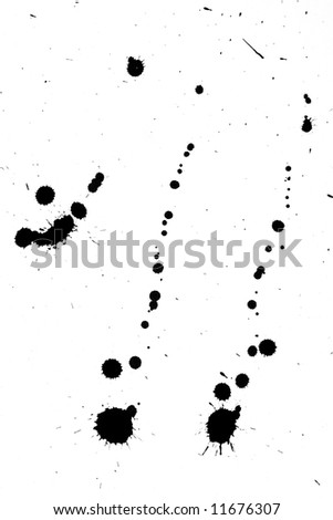 Black Ink Splatter Background Isolated On Stock Vector 222047587