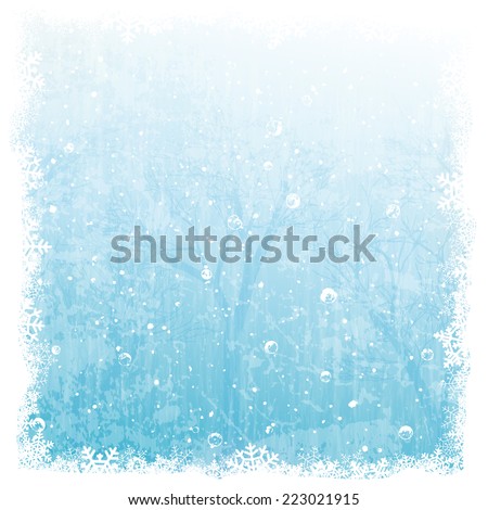 Vector winter background